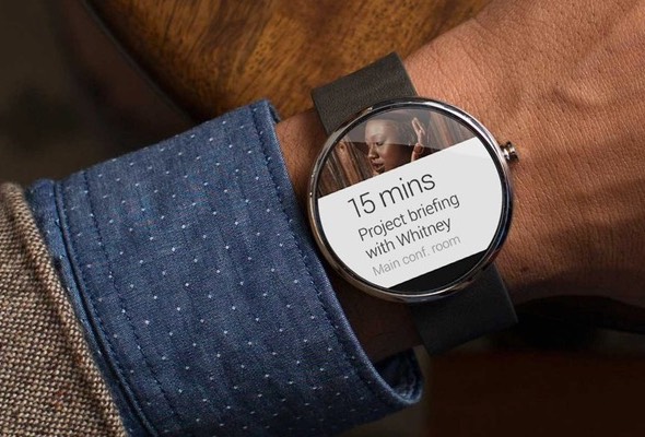 Android Wear on a Moto360 watch